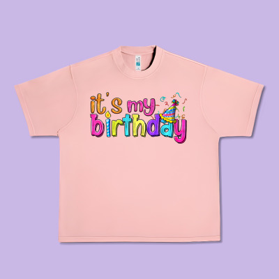 It's My Birthday Urban Heavy Tee Designed By Bundleandbundleshop