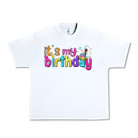 White it's my birthday Urban Heavy Tee - BundleAndBundleShop