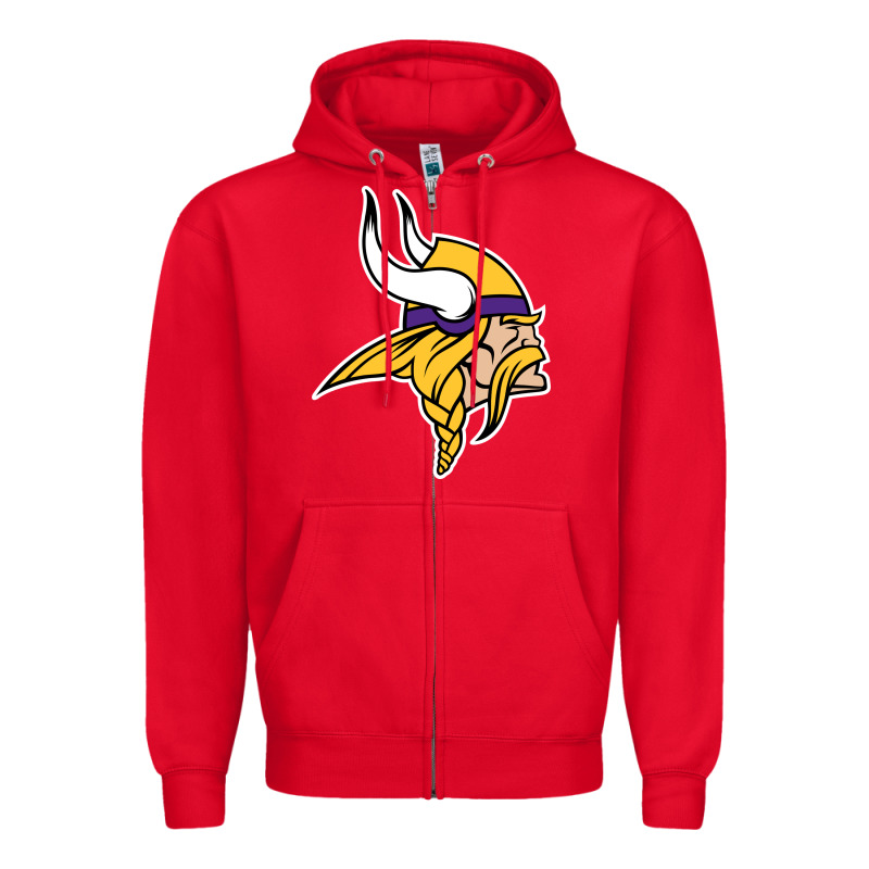Team Of Minnesota American Football Zipper Hoodie by FloraArt | Teevron