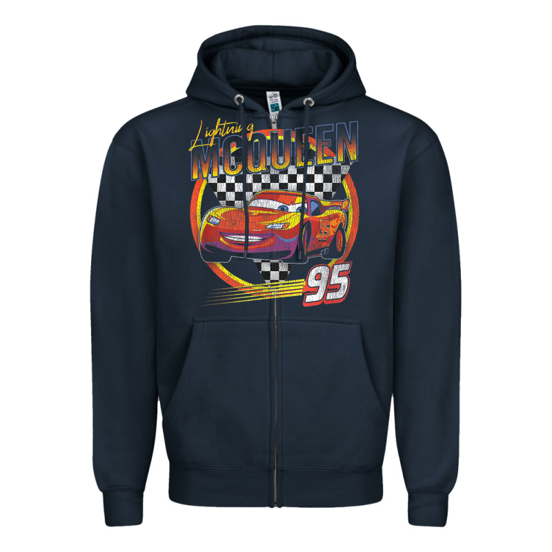 Cars Lightning Mcqueen Zipper Hoodie by FloraArt | Teevron