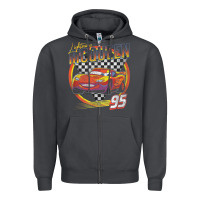 Smoke cars lightning mcqueen Zipper Hoodie - FloraArt