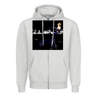 Dove Grey roxy poster Zipper Hoodie - FloraArt