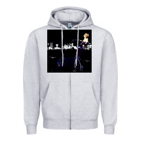 Heather Grey roxy poster Zipper Hoodie - FloraArt