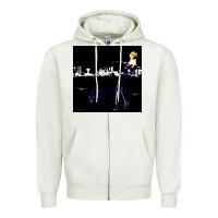 Oatmeal Heather roxy poster Zipper Hoodie - FloraArt