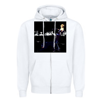 White roxy poster Zipper Hoodie - FloraArt