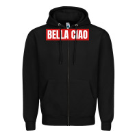 Black bella ciao tshirt for casa song lovers  men women tshirt t shirt Zipper Hoodie - FloraArt