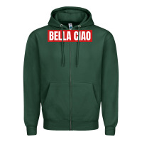 Sports Green bella ciao tshirt for casa song lovers  men women tshirt t shirt Zipper Hoodie - FloraArt