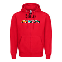 Red beetles Zipper Hoodie - FloraArt