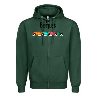 Sports Green beetles Zipper Hoodie - FloraArt