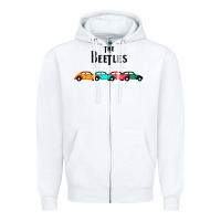 White beetles Zipper Hoodie - FloraArt