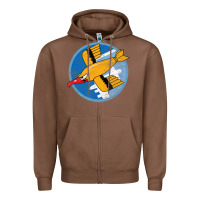 Chestnut Ww2 91St Bomb Squadron Flying Fortress Soaring Bird Patch Zipper Hoodie - FloraArt