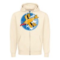 Sandshell Ww2 91St Bomb Squadron Flying Fortress Soaring Bird Patch Zipper Hoodie - FloraArt