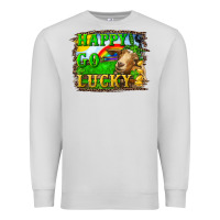 Dove Grey happy go lucky goat Premium Sweatshirt - RanaPortraitStore