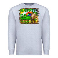 Heather Grey happy go lucky goat Premium Sweatshirt - RanaPortraitStore