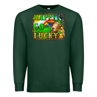 Sports Green happy go lucky goat Premium Sweatshirt - RanaPortraitStore