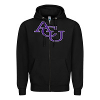 Black ACU ABILENE CHRISTIAN UNIVERSITY Zipper Hoodie - FloraArt