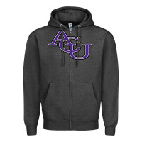 Charcoal Heather ACU ABILENE CHRISTIAN UNIVERSITY Zipper Hoodie - FloraArt