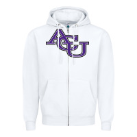 White ACU ABILENE CHRISTIAN UNIVERSITY Zipper Hoodie - FloraArt