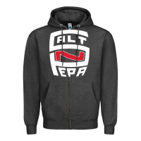 Charcoal Heather salt n pepa Zipper Hoodie - FloraArt