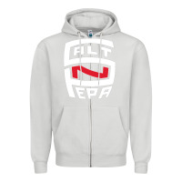 Dove Grey salt n pepa Zipper Hoodie - FloraArt