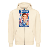 Sandshell alfred e. neuman for president Zipper Hoodie - FloraArt