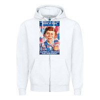 White alfred e. neuman for president Zipper Hoodie - FloraArt