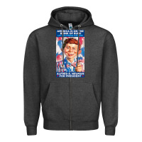 Charcoal Heather alfred e. neuman for president Zipper Hoodie - FloraArt