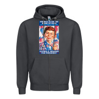 Smoke alfred e. neuman for president Zipper Hoodie - FloraArt