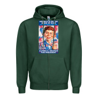 Sports Green alfred e. neuman for president Zipper Hoodie - FloraArt
