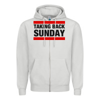 Dove Grey TAKING BACK SUNDAY Zipper Hoodie - FloraArt