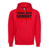 Red TAKING BACK SUNDAY Zipper Hoodie - FloraArt