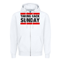 White TAKING BACK SUNDAY Zipper Hoodie - FloraArt