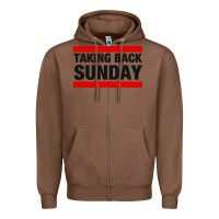 Chestnut TAKING BACK SUNDAY Zipper Hoodie - FloraArt