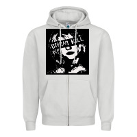 Dove Grey Vintage Bikini Kill Women Classic Zipper Hoodie - FloraArt