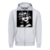 Heather Grey Vintage Bikini Kill Women Classic Zipper Hoodie - FloraArt