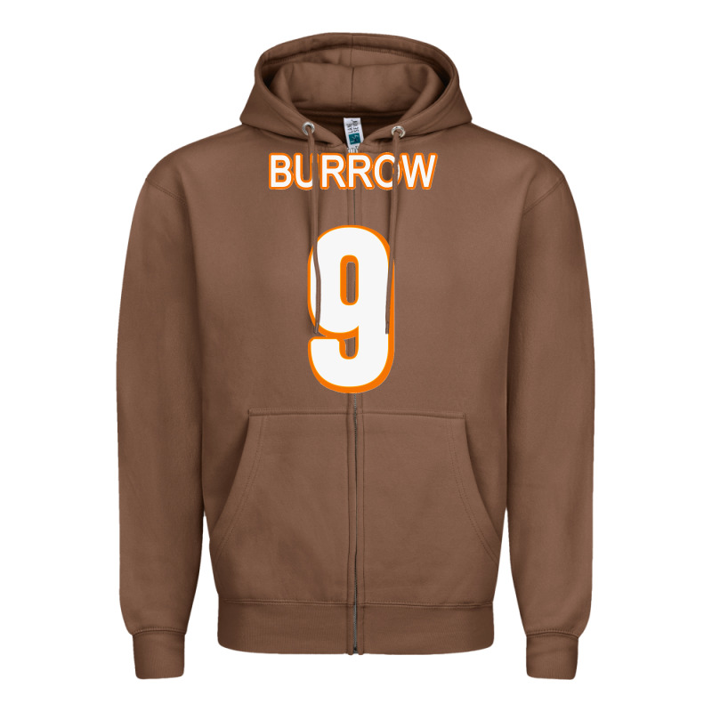 Burrow Jersey Zipper Hoodie by FloraArt | Teevron