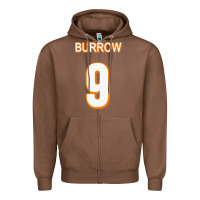 Chestnut Burrow Jersey Zipper Hoodie - FloraArt