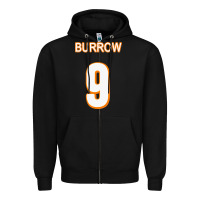 Black Burrow Jersey Zipper Hoodie - FloraArt