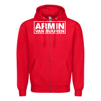 Red armin van buuren Zipper Hoodie - FloraArt