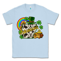 Dusty Blue Arkansas map St. Patrick's Classic Tee - CowGirlArtShop