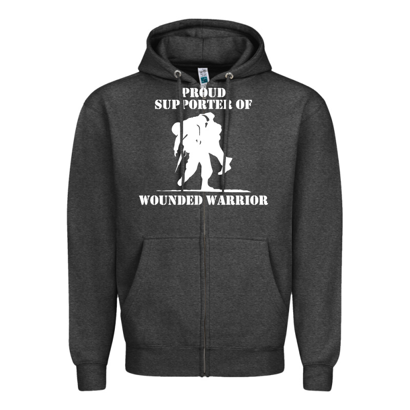 Wounded Warrior Zipper Hoodie by FloraArt | Teevron