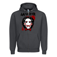 Smoke Billy Puppet Saw Jigsaw Inspired Zipper Hoodie - FloraArt