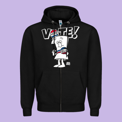 Schoolhouse Rock Vote With Bill With White Type T Shirt Zipper Hoodie Designed By Floraart