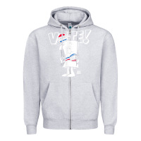 Heather Grey schoolhouse rock vote with bill with white type t shirt Zipper Hoodie - FloraArt