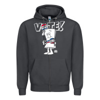 Smoke schoolhouse rock vote with bill with white type t shirt Zipper Hoodie - FloraArt