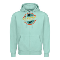 Seafoam smoke meat not meth funny bbq grill lover meat lover retro Zipper Hoodie - FloraArt