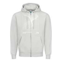 Dove Grey Cabaret Voltaire Minimal Style Graphic Artwork Design gift Zipper Hoodie - FloraArt