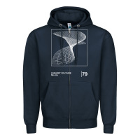 Navy Cabaret Voltaire Minimal Style Graphic Artwork Design gift Zipper Hoodie - FloraArt