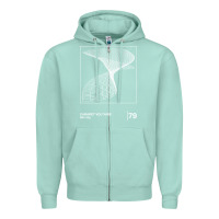 Seafoam Cabaret Voltaire Minimal Style Graphic Artwork Design gift Zipper Hoodie - FloraArt
