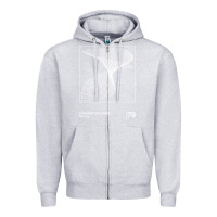 Heather Grey Cabaret Voltaire Minimal Style Graphic Artwork Design gift Zipper Hoodie - FloraArt